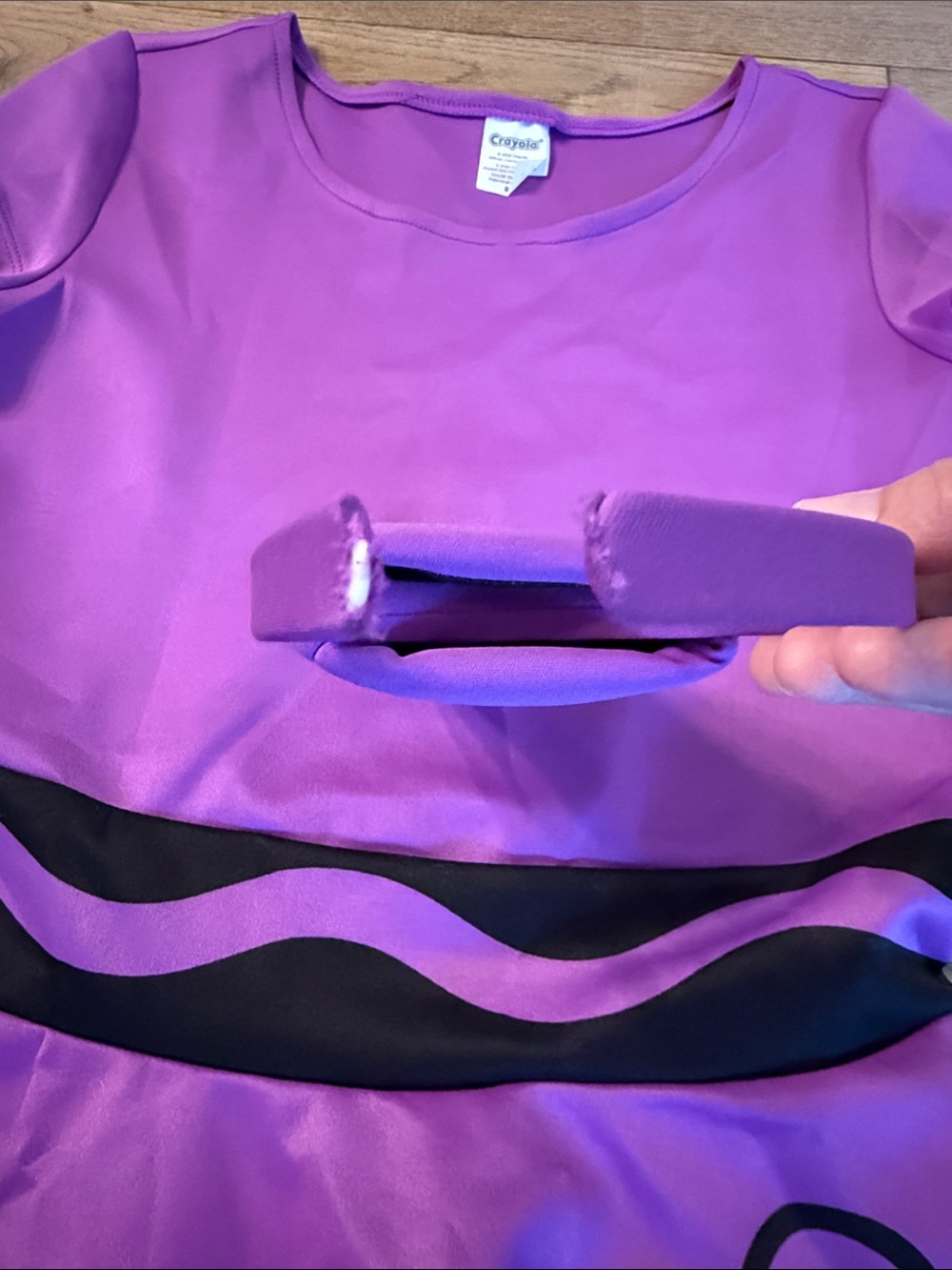Crayola Violet Crayon Costume - Picture 4 of 5
